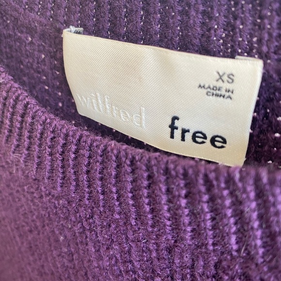 Wilfred Free Isabelli Sweater XS Purple - Picture 10 of 12